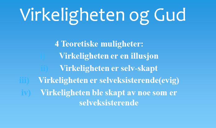Virkeligheten og Gud